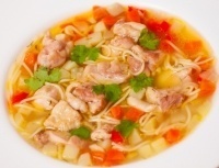 Куриный суп с вермишелью и овощами «Как у бабушки»