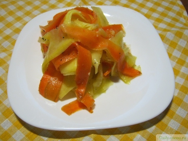 Закуска из кабачков с морковью
