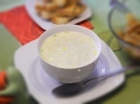 Сырный суп с фаршем и луком пореем