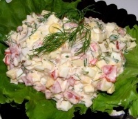 Крабовый салат "Нежность"