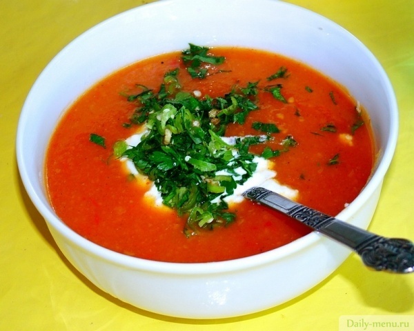 Томатный суп с сельдереем