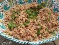 Красный и бурый рис с соусом из тунца