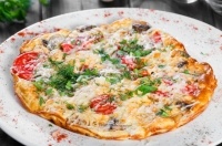 Омлет-пицца на сковороде