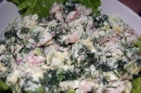 Салат морской с креветками