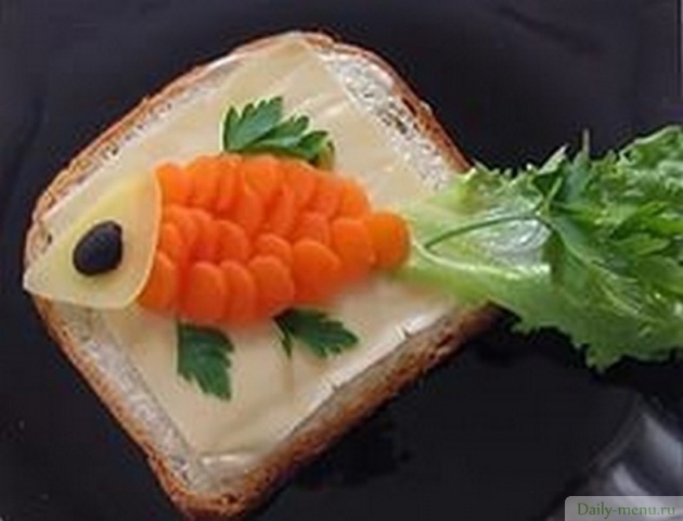 Бутерброд "Золотая рыбка"