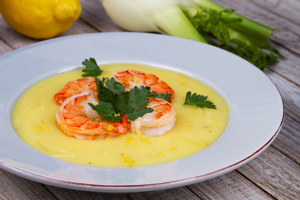 Крем-суп с морепродуктами. Фото: Shutterstock